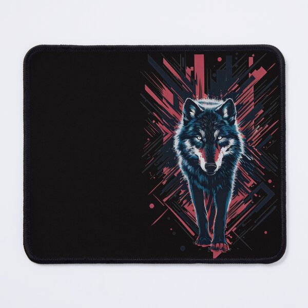 Item preview, Red & Black Celtic Wolf. The Beast in our DNA. Abstract Ink Design designed and sold by CELTIC-DESIGNS.