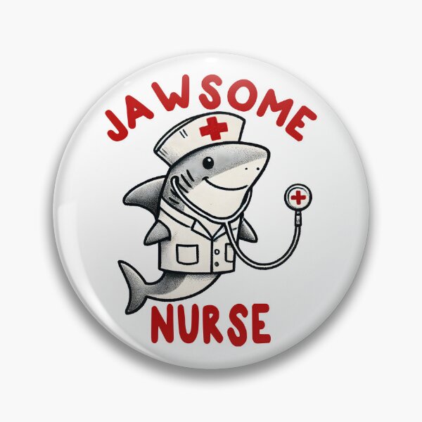 Item preview, Jawsome Nurse Shark Funny Nurse Pun designed and sold by Unitepeople.