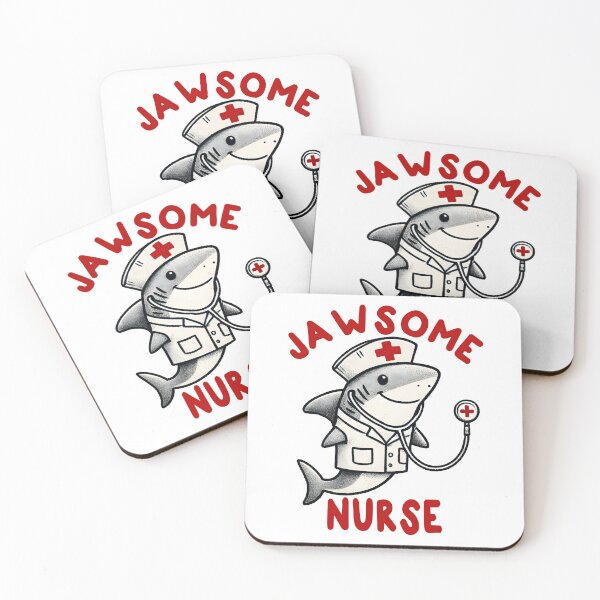 Item preview, Jawsome Nurse Shark Funny Nurse Pun designed and sold by Unitepeople.