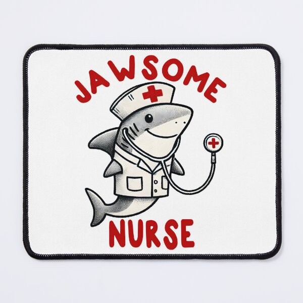 Item preview, Jawsome Nurse Shark Funny Nurse Pun designed and sold by Unitepeople.