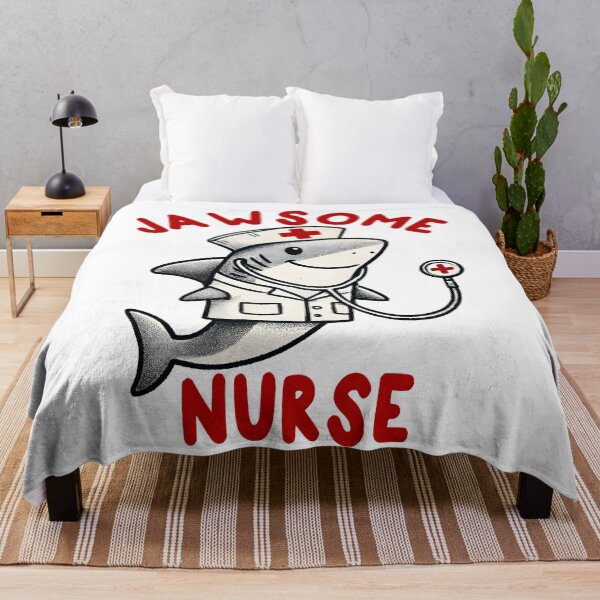 Item preview, Jawsome Nurse Shark Funny Nurse Pun designed and sold by Unitepeople.