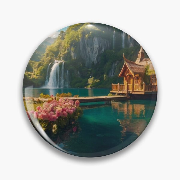 Artikelvorschau, Enchanted Floating House by the Mountain Falls entworfen und verkauft von BlareBlare.