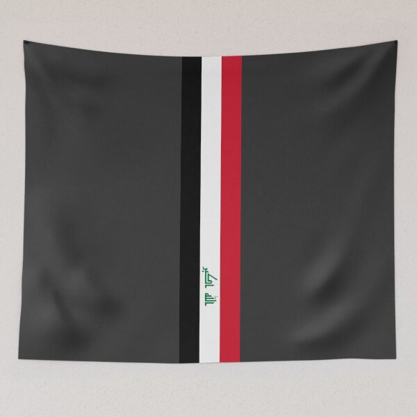 Item preview, Iraq Stripe Flag designed and sold by Candie-Shop.