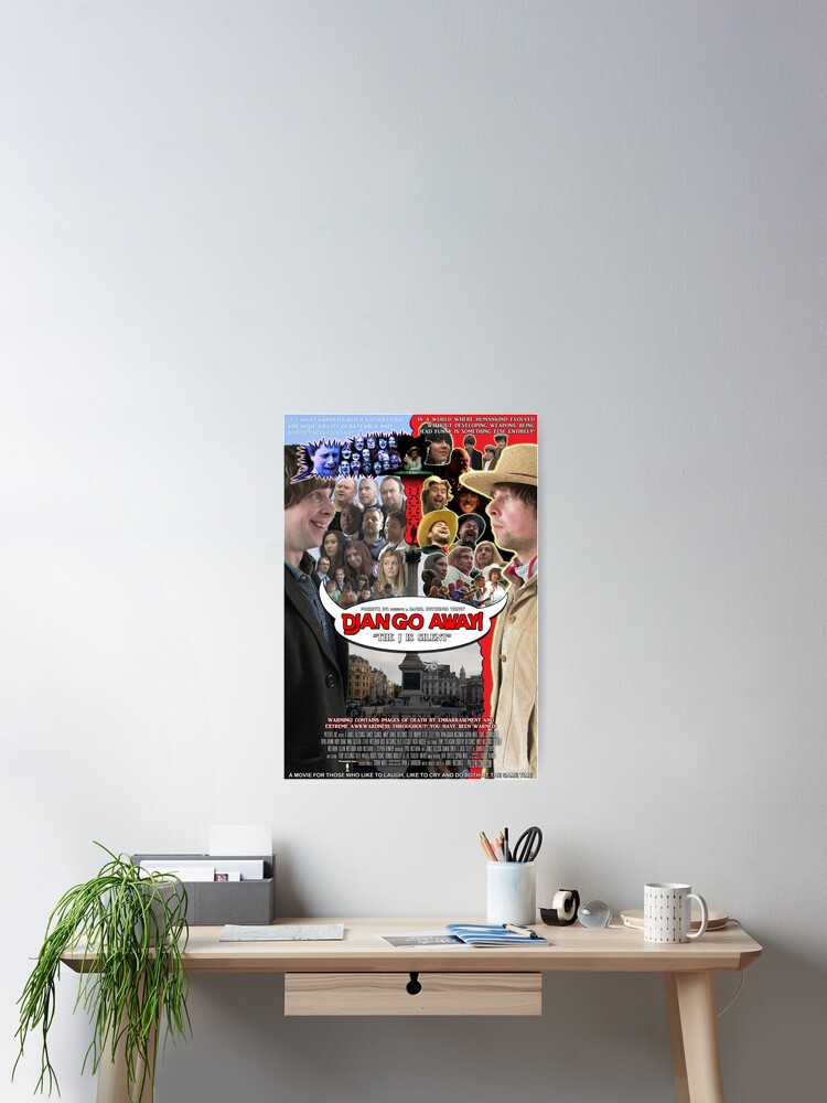 Thumbnail 2 of 3, Poster, Django Away! - Movie Poster - Full Cast designed and sold by PresentsInc.