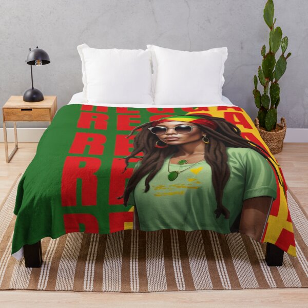 Item preview, REGGAE TRAVEL VACATION TROPICAL WOMAN AFRO STYLE designed and sold by La Loca.