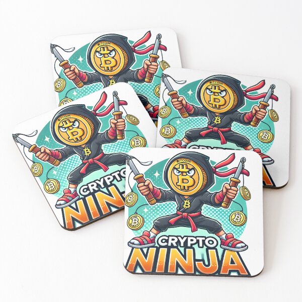 Item preview, Animación de Bitcoin de dibujos animados Crypto Ninja designed and sold by NoCompetition.