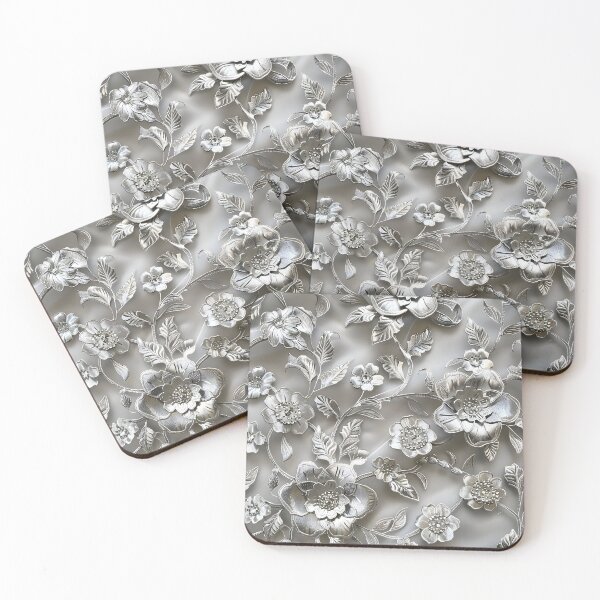 Item preview, Silver Splendor: Floral Sculpture designed and sold by AI-Only Creations.