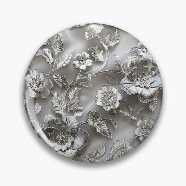 Item preview, Silver Splendor: Floral Sculpture designed and sold by AI-Only Creations.