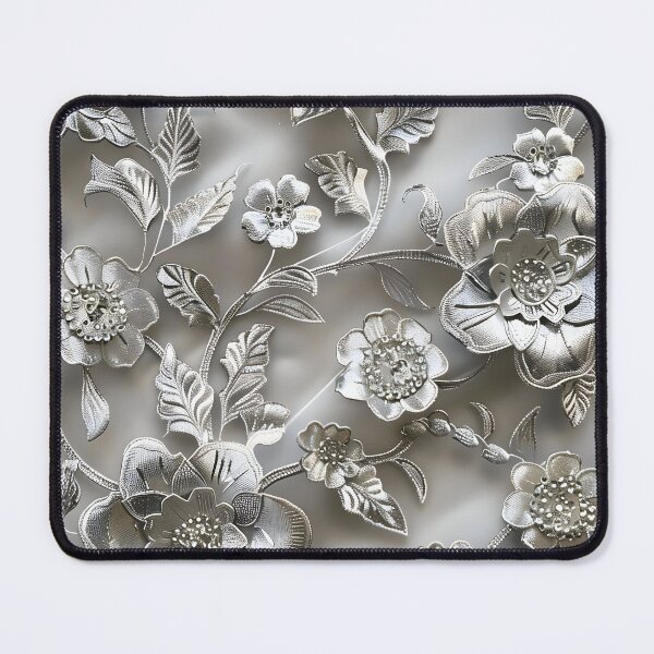 Item preview, Silver Splendor: Floral Sculpture designed and sold by AI-Only Creations.
