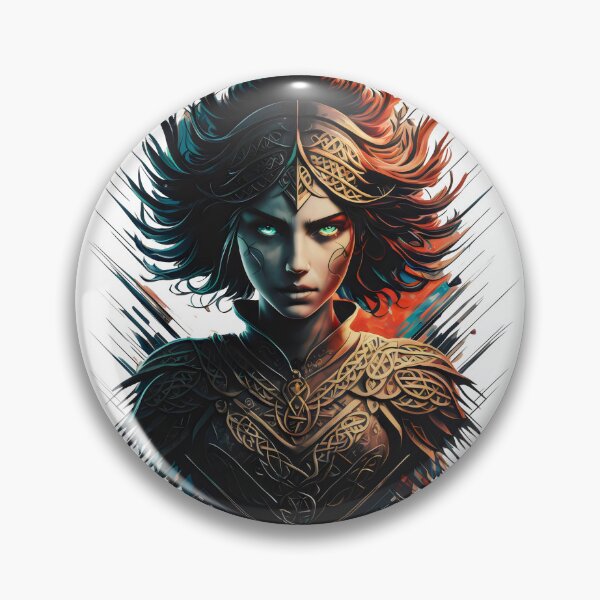 Item preview, Queen Maeve. Warrior Queen of the Celts. Celtic Goddess in Ink Design designed and sold by CELTIC-DESIGNS.