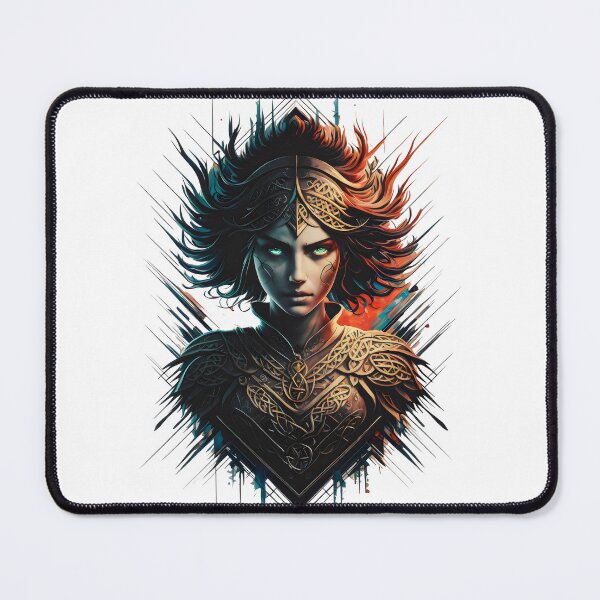 Item preview, Queen Maeve. Warrior Queen of the Celts. Celtic Goddess in Ink Design designed and sold by CELTIC-DESIGNS.