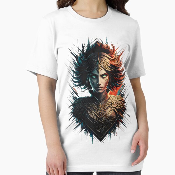 Item preview, Queen Maeve. Warrior Queen of the Celts. Celtic Goddess in Ink Design designed and sold by CELTIC-DESIGNS.