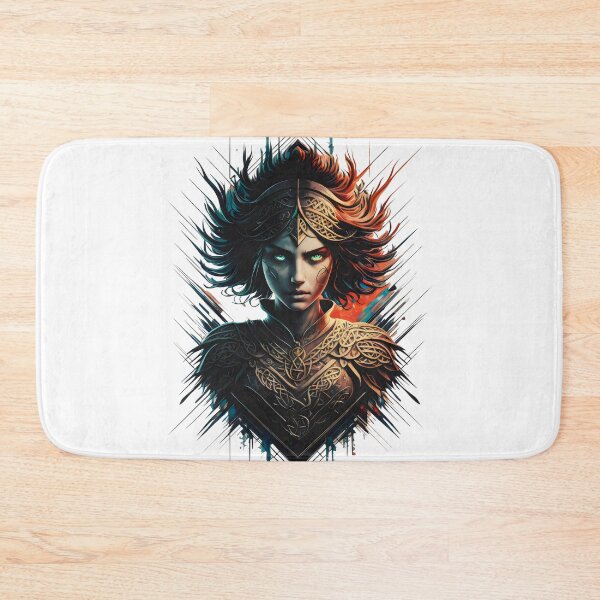 Item preview, Queen Maeve. Warrior Queen of the Celts. Celtic Goddess in Ink Design designed and sold by CELTIC-DESIGNS.