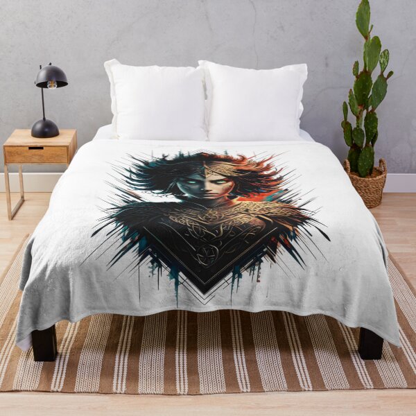 Item preview, Queen Maeve. Warrior Queen of the Celts. Celtic Goddess in Ink Design designed and sold by CELTIC-DESIGNS.