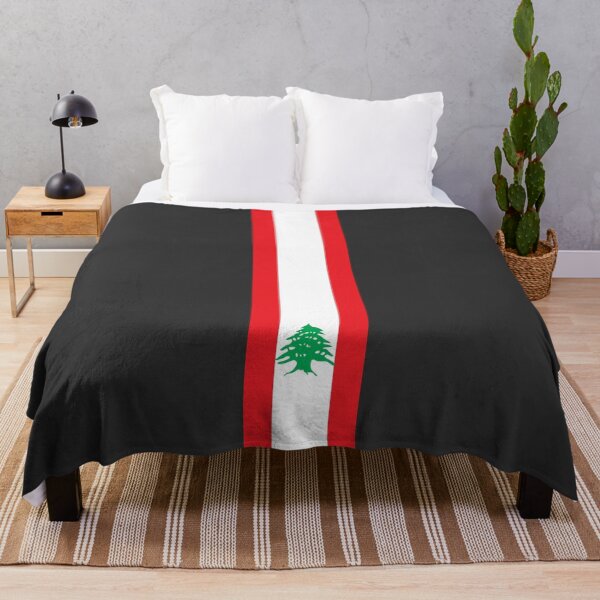 Aperçu de l'œuvre Drapeau à rayures du Liban créée et vendue par Candie-Shop.