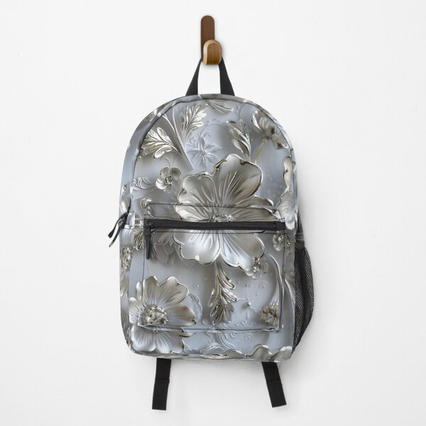 Item preview, Silver Floral Radiance designed and sold by AI-Only Creations.