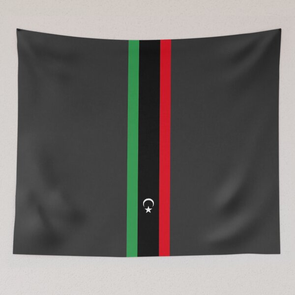 Item preview, Libya Stripe Flag designed and sold by Candie-Shop.