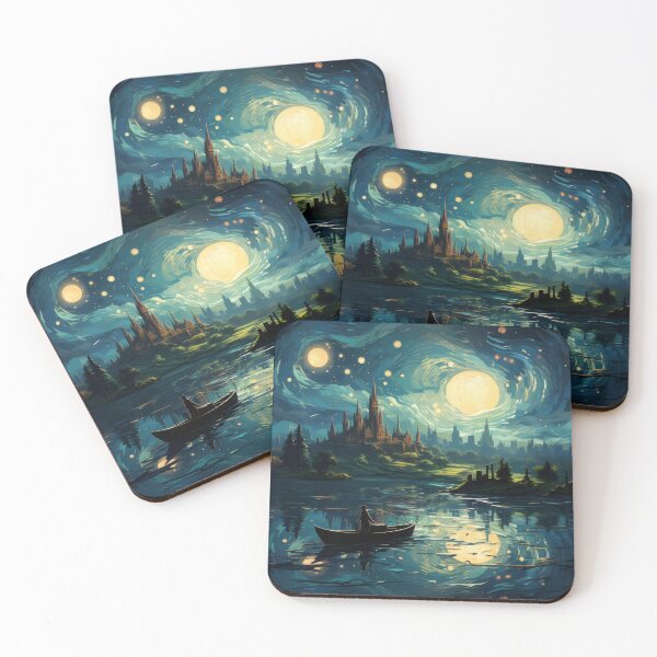 Item preview, Moonlit Lake designed and sold by Pedra Panda.