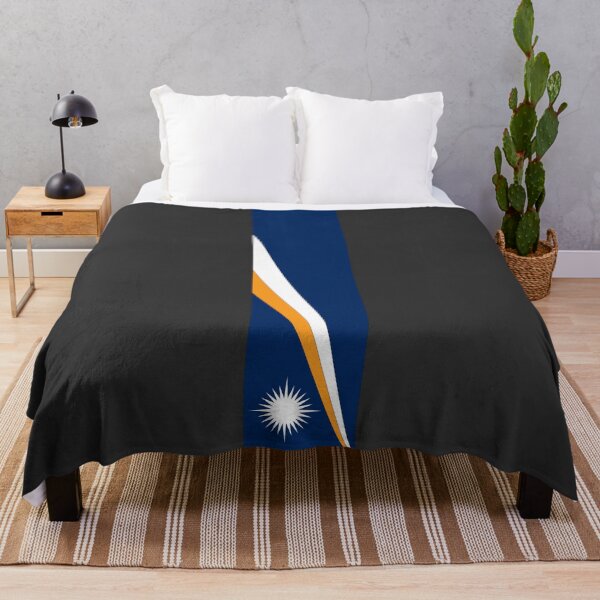 Aperçu de l'œuvre Drapeau à rayures des Îles Marshall créée et vendue par Candie-Shop.