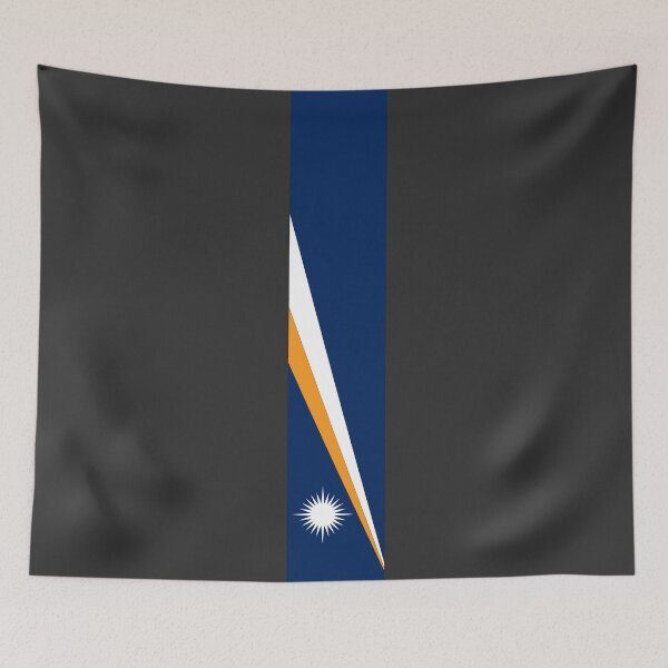 Aperçu de l'œuvre Drapeau à rayures des Îles Marshall créée et vendue par Candie-Shop.