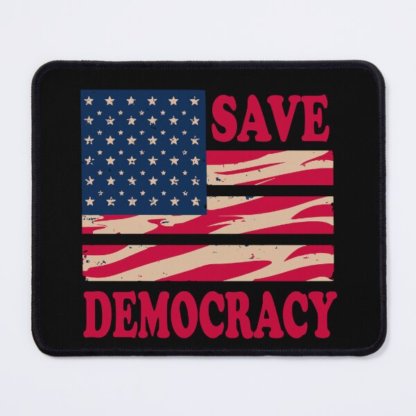 Item preview, Save Democracy - Patriotic American Flag Design for Civic Awareness designed and sold by FebricFusion.