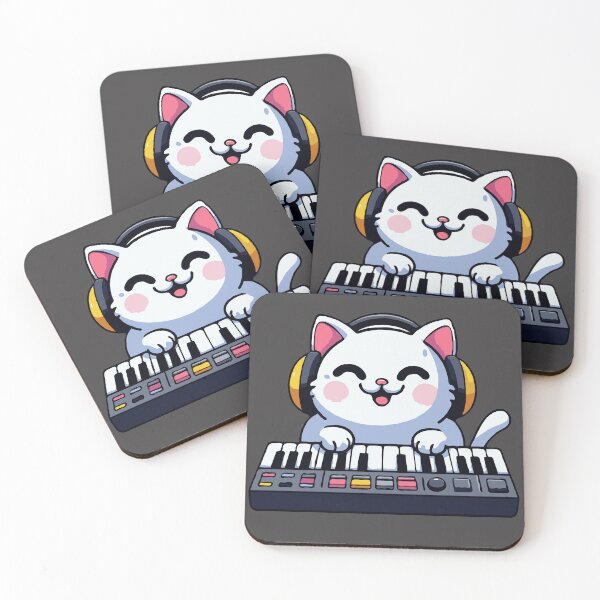 Item preview, Cat Playing Synthesizer designed and sold by McThingummy.