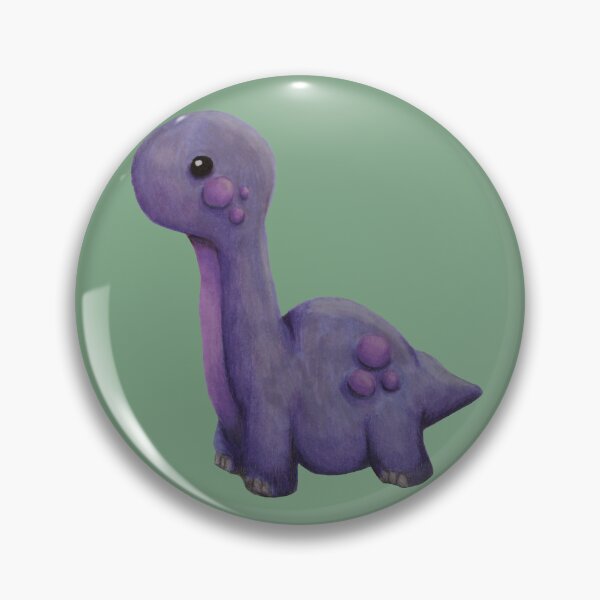 Item preview, Purplo the Gentle Brontosaurus - Purple Dinosaur  designed and sold by ILoveTheQuirky.