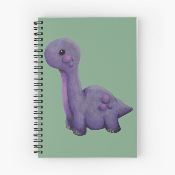 Item preview, Purplo the Gentle Brontosaurus - Purple Dinosaur  designed and sold by ILoveTheQuirky.