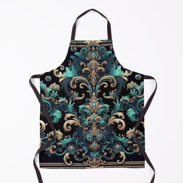 Item preview, Midnight Blue & Turquoise Rococo designed and sold by DesignsByPrnces.