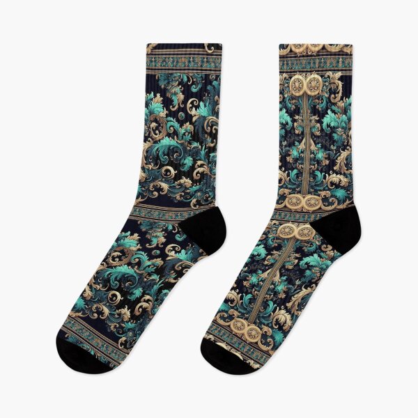 Item preview, Midnight Blue & Turquoise Rococo designed and sold by DesignsByPrnces.