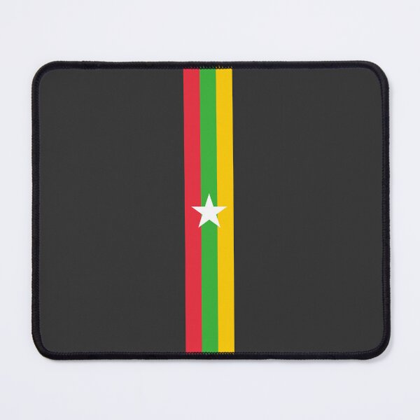Item preview, Myanmar Stripe Flag designed and sold by Candie-Shop.