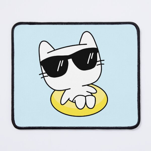 Item preview, Cat on pool float designed and sold by Cre8iveCat.