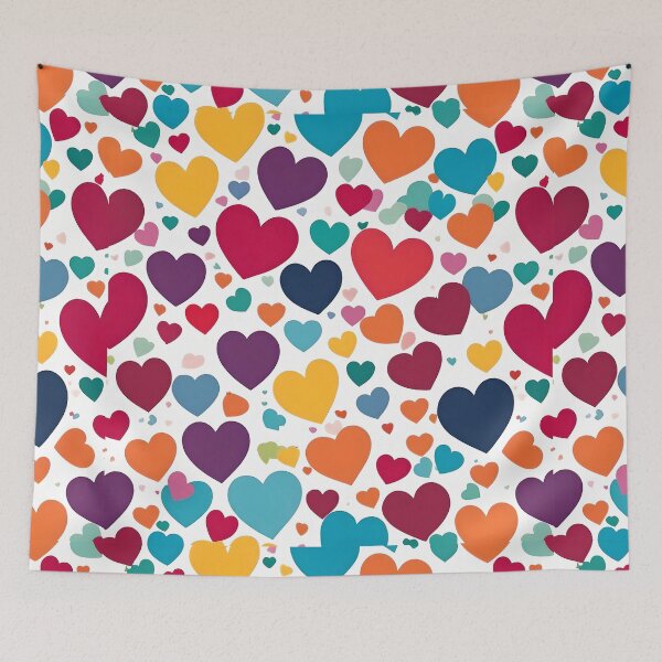 Item preview, Colorful hearts express love designed and sold by Thai Vibe Studio.