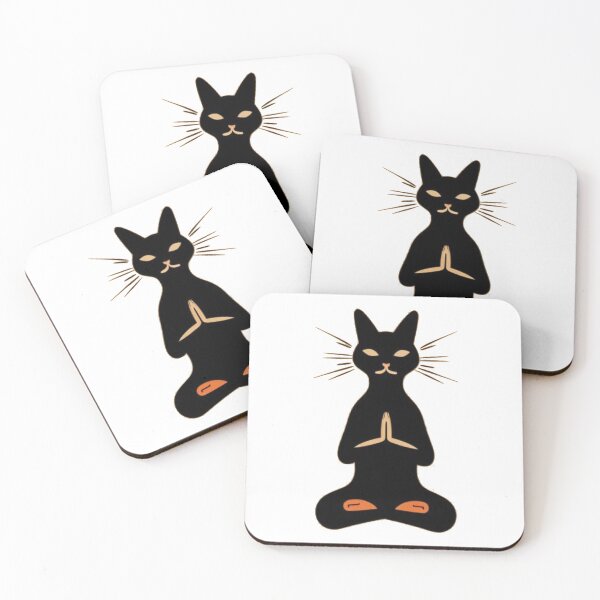 Item preview, Meditating Cat designed and sold by Innercosmic.
