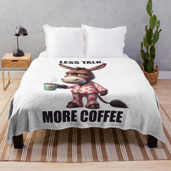 Item preview, Less Talk, More Coffee. Donkey designed and sold by BanShopDG.