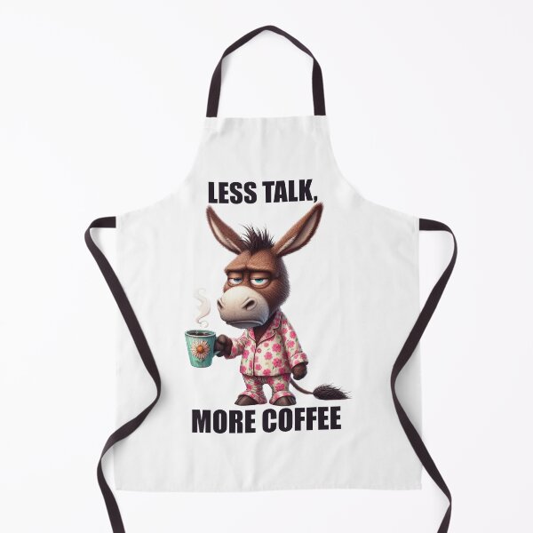 Item preview, Less Talk, More Coffee. Donkey designed and sold by BanShopDG.