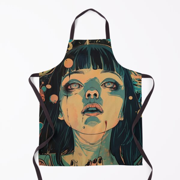 Item preview, psychedelic manga anime girl design print designed and sold by ForsakenFrames.
