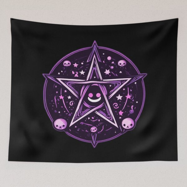 Item preview, Creepy Cute Pentagram, Dark Magick, Occult Design designed and sold by Burn-Ego.