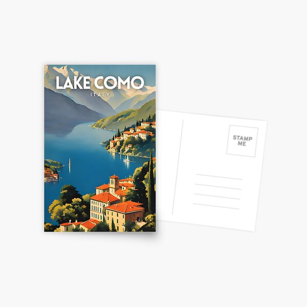 Item preview, Lake Como Italy Traditional Travel Poster designed and sold by ZionPosteria.