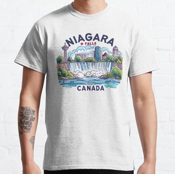 Vista previa del artículo con la obra «Cataratas del Niágara Ontario Canadá», diseñado y vendido por HowToCanadian.