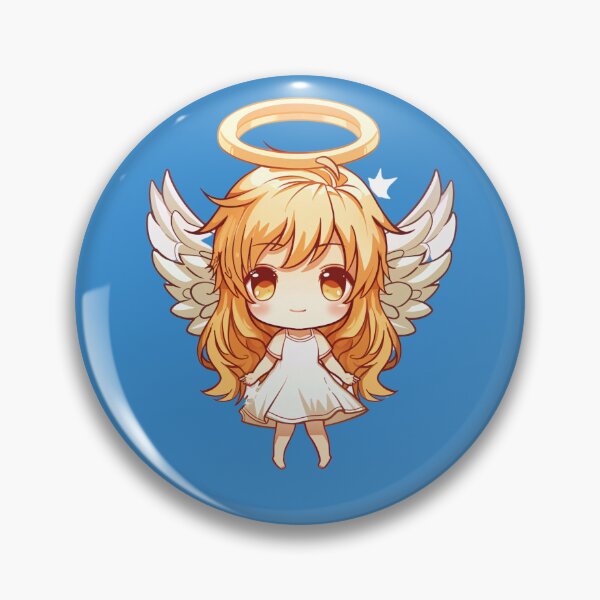 Item preview, Adorable Chibi Sunny Angel Vector Sticker - Cute and Simple Design designed and sold by zax454.