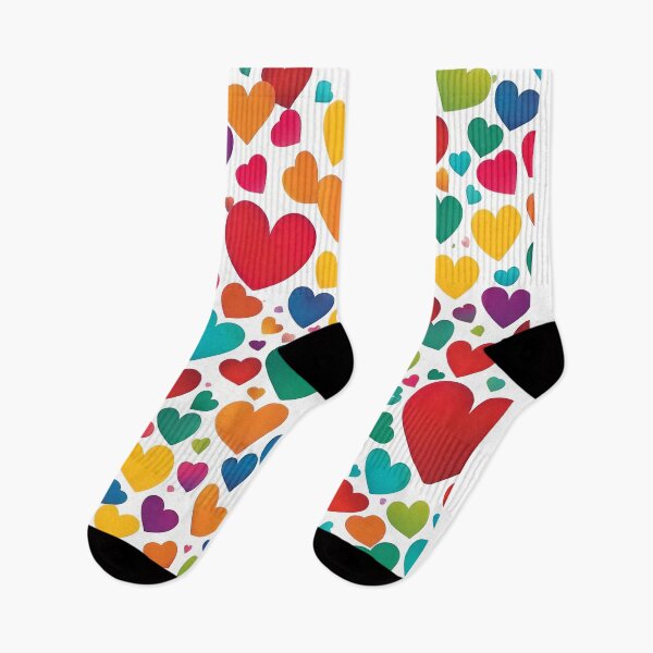 Item preview, Multi-colored hearts express love designed and sold by Thai Vibe Studio.