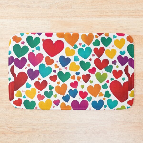 Item preview, Multi-colored hearts express love designed and sold by Thai Vibe Studio.