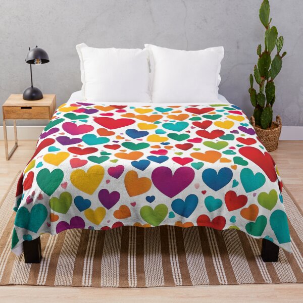 Item preview, Multi-colored hearts express love designed and sold by Thai Vibe Studio.