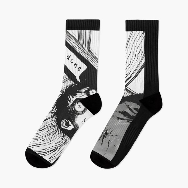 Item preview, it's done - black and white horror manga anime boy designed and sold by ForsakenFrames.