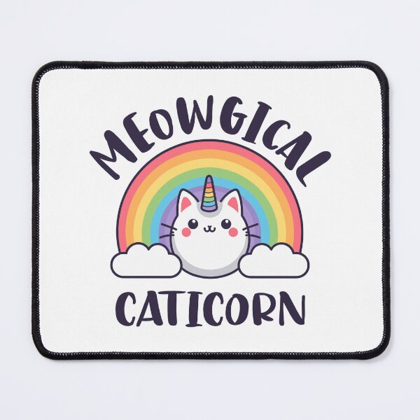 Item preview, Cute Unicorn Cat Adorable Smiling Rainbow Kitty designed and sold by MS-designs-47.