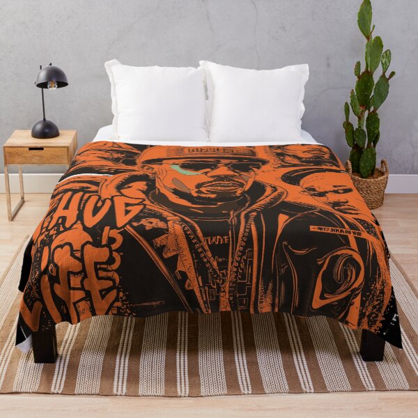 Item preview, Thug Life Masterpiece Featuring Black Men on Orange Pattern designed and sold by diegomenjivar92.