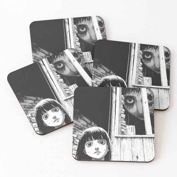 Item preview, Roommate - black and white horror manga anime girl designed and sold by ForsakenFrames.