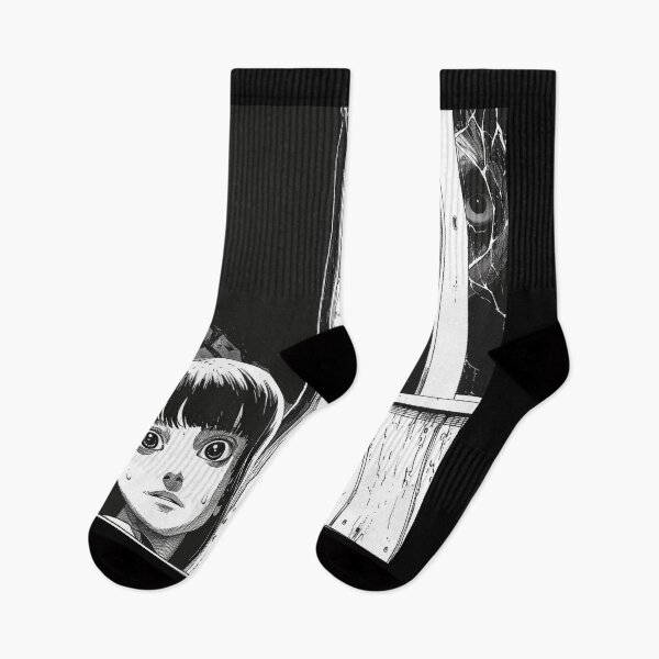 Item preview, Roommate - black and white horror manga anime girl designed and sold by ForsakenFrames.
