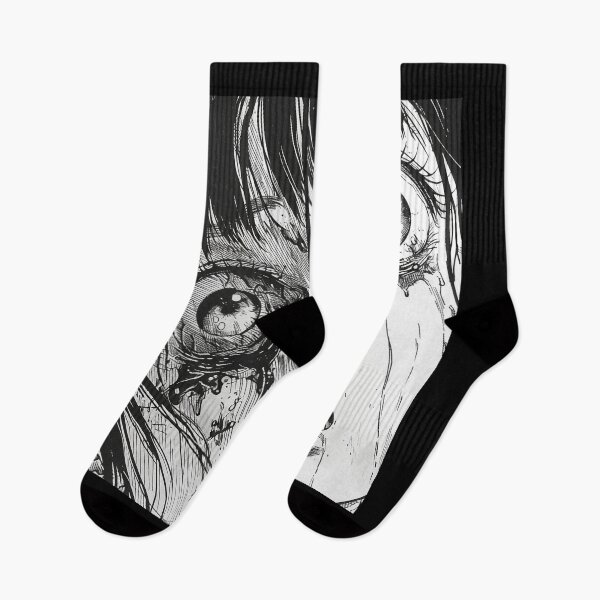 Item preview, Crime - black and white horror manga anime girl designed and sold by ForsakenFrames.